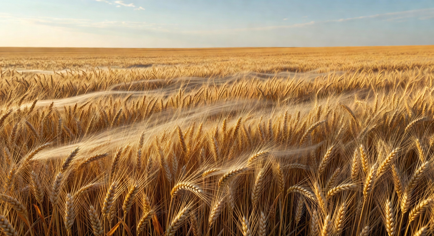 Wheat field ready for harvest